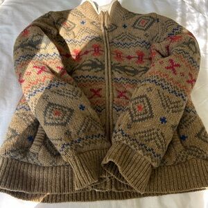 LL Bean Mens Jacket/Fleece-Size Medium